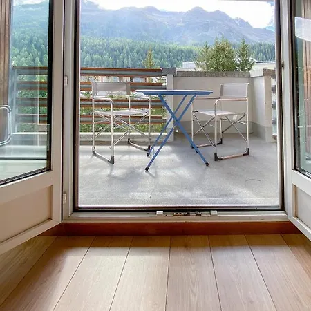 Studio,panoramic View,balcony,parking Sankt Moritz